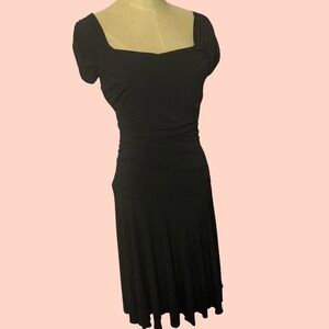 Byer too vintage fairy core black midi dress size medium